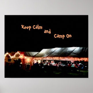 Poster  Keep Calm and Camp On