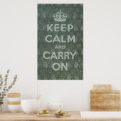 Poster Keep Calm and Carry (Cuisine)