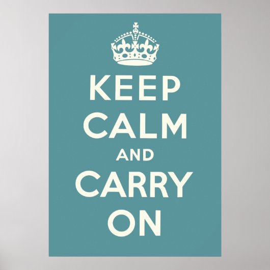 Poster Keep Calm and Carry (Devant)