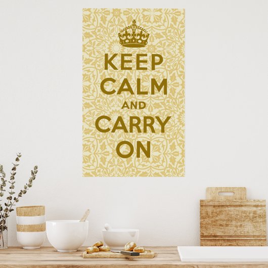 Poster Keep Calm and Carry (Cuisine)