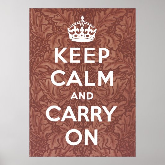 Poster Keep Calm and Carry (Devant)