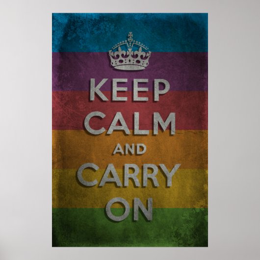 Poster Keep Calm and Carry (Devant)