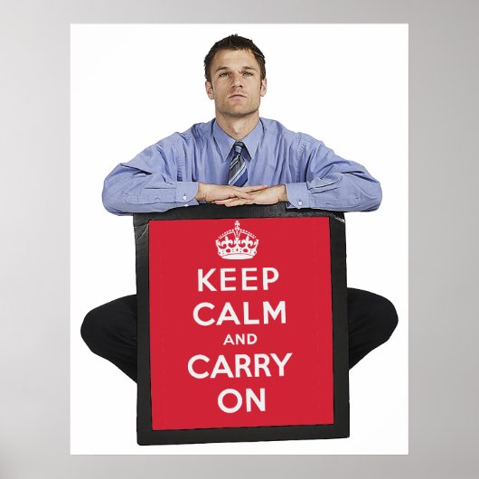 Poster Keep Calm and Carry (Devant)