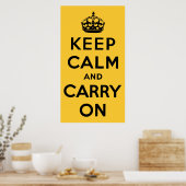 Poster Keep Calm and Carry (Cuisine)