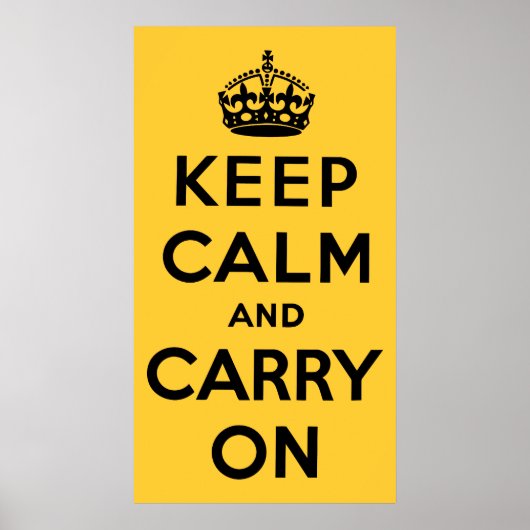 Poster Keep Calm and Carry (Devant)