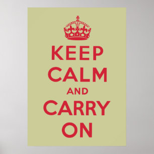 Poster Keep Calm and Carry