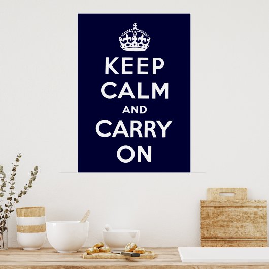 Poster Keep Calm and Carry (Cuisine)