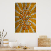 Poster Keep Calm and Carry (Cuisine)