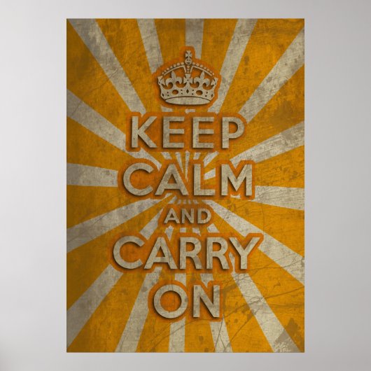 Poster Keep Calm and Carry (Devant)