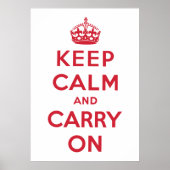 Poster Keep Calm and Carry (Devant)