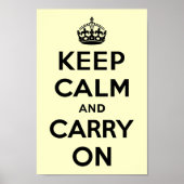 Poster Keep Calm and Carry (Devant)