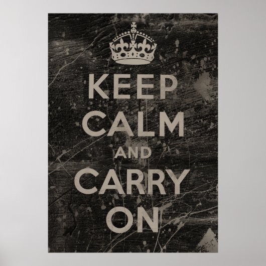 Poster Keep Calm and Carry (Devant)