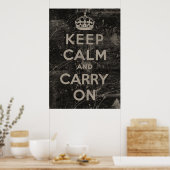 Poster Keep Calm and Carry (Cuisine)