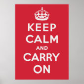 Poster Keep Calm and Carry (Devant)