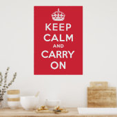 Poster Keep Calm and Carry (Cuisine)