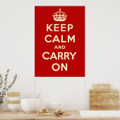 Poster Keep Calm and Carry (Cuisine)