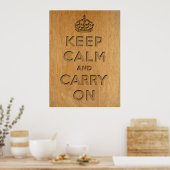 Poster Keep Calm and Carry (Cuisine)