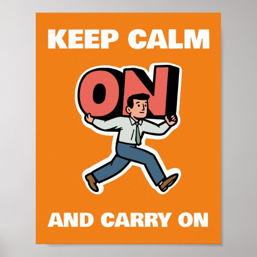 Poster Keep Calm and Carry (Devant)