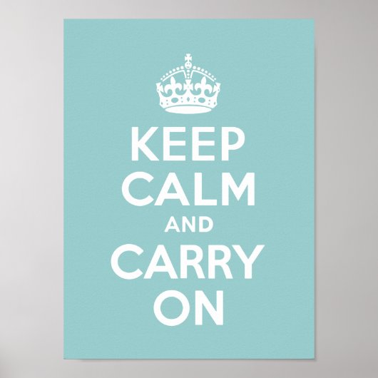 Poster Keep Calm and Carry On (Devant)