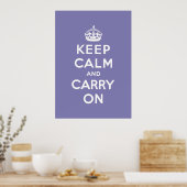 Poster keep calm and carry on original (Cuisine)