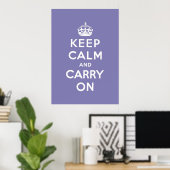 Poster keep calm and carry on original (Bureau à domicile)