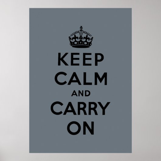 Poster keep calm and carry on original (Devant)