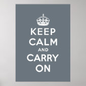 Poster keep calm and carry on original (Devant)