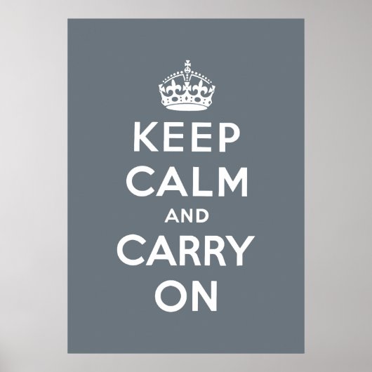 Poster keep calm and carry on original (Devant)