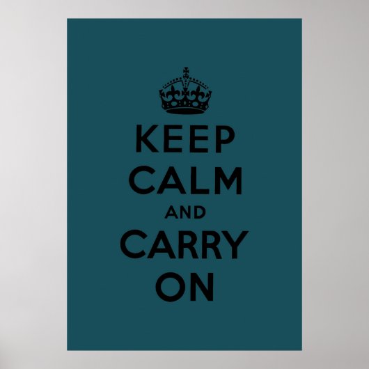 Poster keep calm and carry on original (Devant)