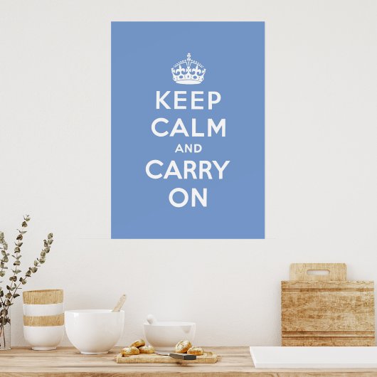 Poster keep calm and carry on original (Cuisine)