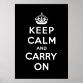 Poster keep calm and carry on Original (Devant)