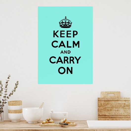 Poster keep calm and carry on Original (Cuisine)