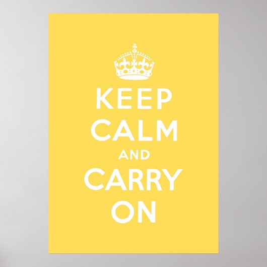 Poster keep calm and carry on original (Devant)