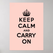 Poster keep calm and carry on original (Devant)