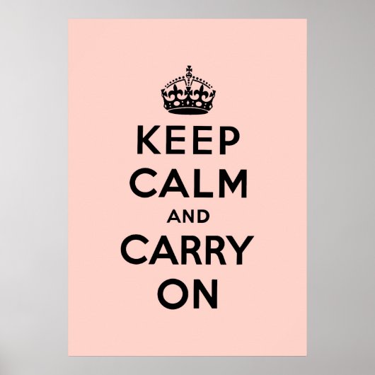 Poster keep calm and carry on original (Devant)