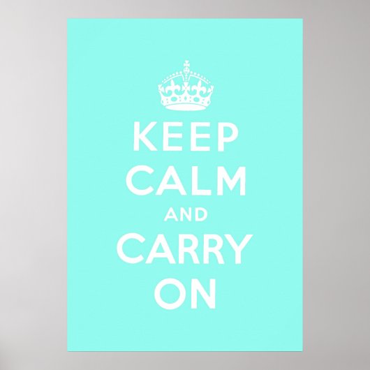 Poster keep calm and carry on original (Devant)