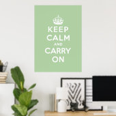 Poster keep calm and carry on original (Bureau à domicile)