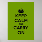 Poster keep calm and carry on original (Devant)
