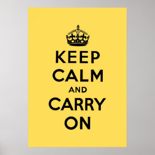 Poster keep calm and carry on original