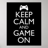 Poster Keep Calm and Game (Devant)