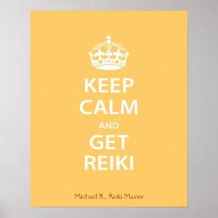 Poster Keep Calm and Get Reiki