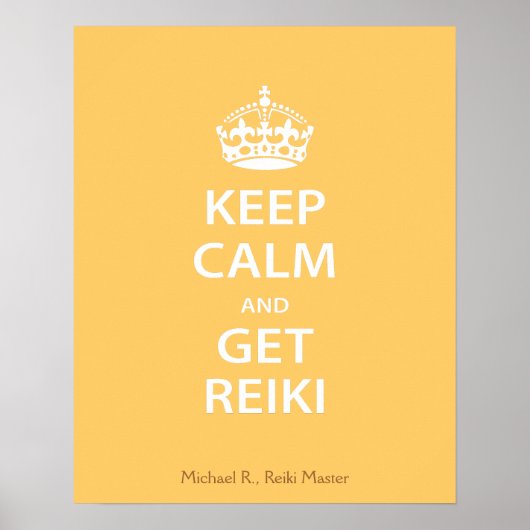 Poster Keep Calm and Get Reiki (Devant)
