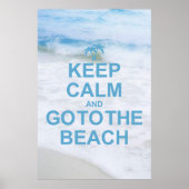 Poster Keep Calm and Go To The Beach (Devant)