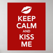 Poster Keep Calm and Kiss Me (Devant)