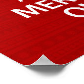 Poster Keep Calm and Merry On (Coin)