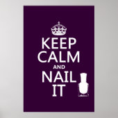 Poster Keep Calm and Nail It (Nail polish) (Devant)