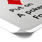 Poster Keep calm and put on a poker face (Coin)