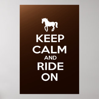 Poster Keep Calm and Ride On