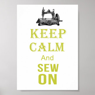 Poster Keep Calm and sew On