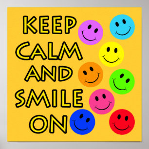 Poster Keep Calm and Smile On